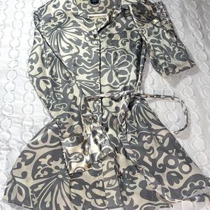 Vintage Satin BCBG button down top size small